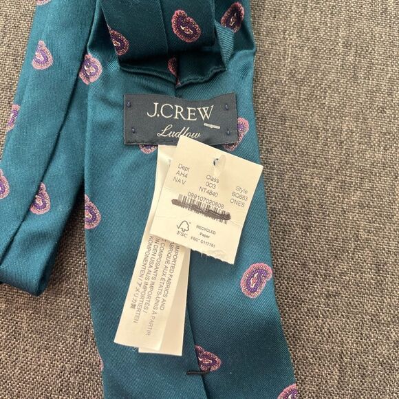 Jcrew English silk tie in paisley - Picture 4 of 4